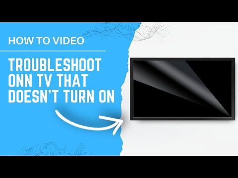 How to Troubleshoot a ONN TV That Won't Turn On