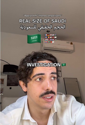 Saudi Arabia's Real Size Compared to Other Countries