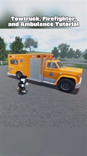 Tow truck, Firefighter, and Ambulance Tutorial in APM #shorts