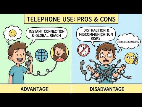 Topic 2: Talk About Advantage and disadvantage of using Telephone | English Listening Skill