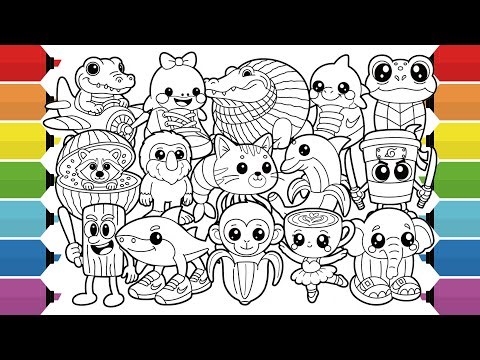 Italian Brainrot Cute Version Coloring Pages | How to Color Italian Brainrot Animals | NCS Music