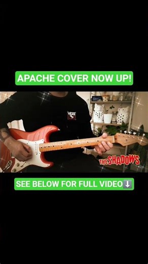 The Shadows - Apache | #GuitarCover #TheShadows #HankMarvin #Apache #Fender #Stratocaster