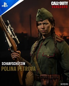20K views · 54 reactions | [Anzeige] Erlebe in Call of Duty: Vanguard die Geschichte von Scharfschützin Polina Petrova in den Wirren des Zweiten Weltkrieges! Das neue CoD erscheint am 5. November für PlayStation, Xbox und PC!  | GameStar | Facebook