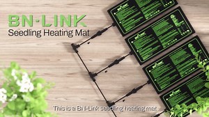 BN-LINK Seedling Heat Mat for Seed Starting 10" x 20.75", 4 Pack Daisy Chainable Waterproof Warming Mat Plant Heating Pad for Seed Germination, Indoor Growing, Hydroponic, Greenhouse, ETL Listed