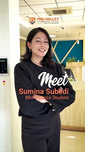 Meet Sumina Subedi 👋 Our BBA-Finance Student Discover the enriching journey of our student intern and how Mid Valley has propelled her to excel in her field. Watch the video to learn about her remarkable experience 📈 We are incredibly proud of her wonderful work 𝗔𝗱𝗺𝗶𝘀𝘀𝗶𝗼𝗻 𝗢𝗽𝗲𝗻 👉Bachelor of Information Technology (BIT) (Hons) 👉Bachelor of Business (Hospitality Management) (BHM) (Hons) 👉Bachelor of Business (Finance) (BBA-Finance) (Hons) Register Now: https://midvalley.edu.np/adm