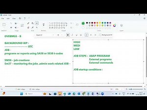 SAP - BACKGROUND JOBS(SM36/SM37)