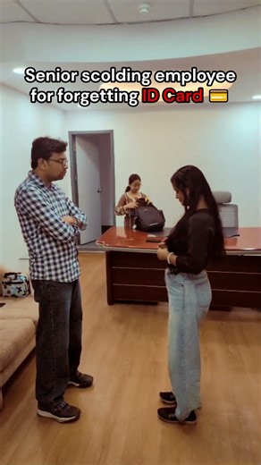 Senior scolding employee for forgetting ID Card 💳 🤣