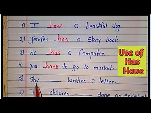 Have or Has | worksheet of Have and Has | English grammar Have and Has | exercise of Have and Has