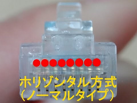 【LANケーブル自作】RJ-45コネクタの選び方②／コネクタ方式の種類（ホリゾンタル方式・アルタネート方式・プルアップ方式）