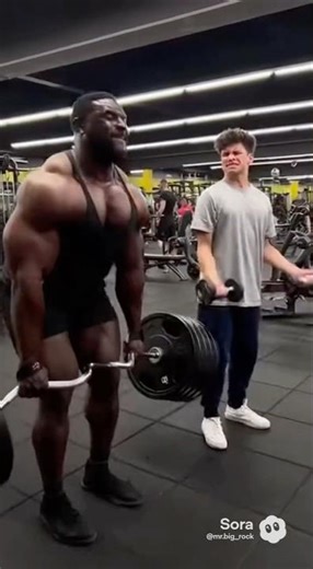 🙈Crazy! Just watch Skinny kid pranks bodybuilders 🤯— ending is crazy 😂 #bodybuilding #prank #gym