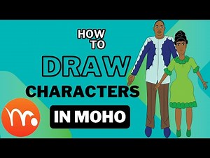 Easiest Way to Draw Characters in MOHO || Step by Step