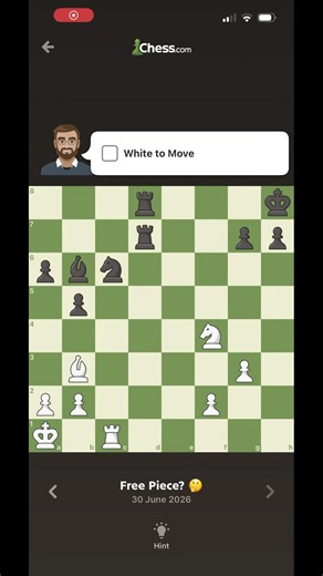 Solving daily puzzle 30-06-26 #chess