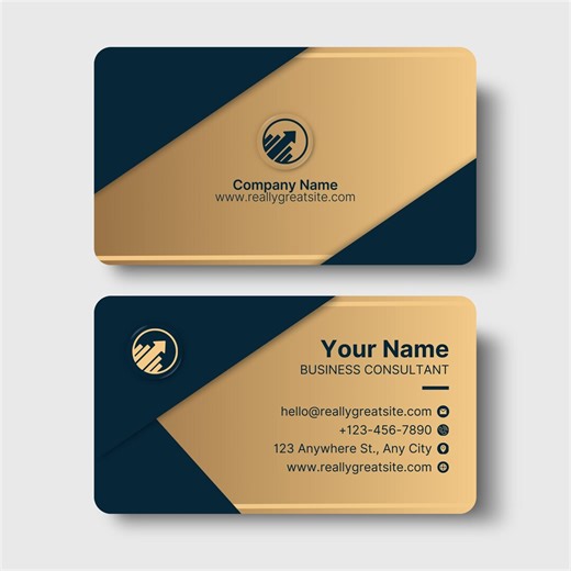 Modern Business Card Template | Editable Canva Design (digital Download) - Etsy