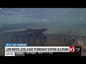 Low water levels expose old ruins in Lake Champlain