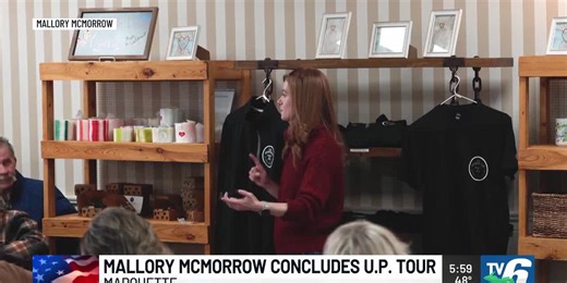 US Senate candidate Mallory McMorrow concludes UP tour