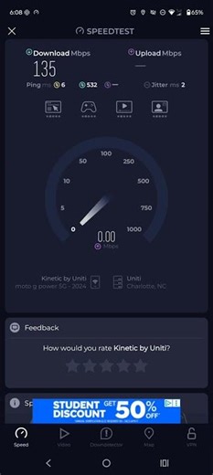 kinetic by Windstream Home Internet Speed Test