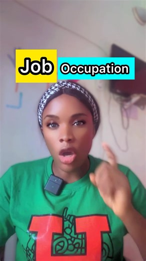 28K views · 968 reactions | Job vs Occupation. Usage and difference | Precious Chibuzor Eke | Facebook