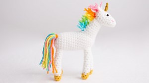 Crocheted Unicorn by Twinkie Chan