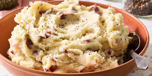 Red Garlic Mashed Potatoes