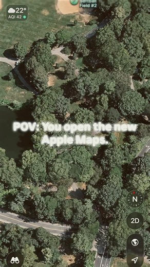 Apple new maps app is insane clear. #applemaps #ios #landscapearchitecture