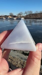 Soothing Blue Chalcedony Pyramid Carving - Etsy
