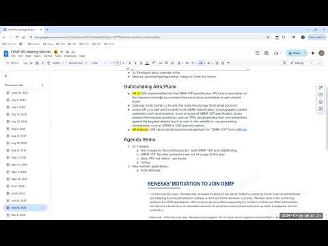 OCP HM - Open Boot and Management Framework Workstream call (Oct 29, 2025)