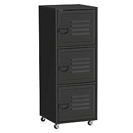 Rolling Storage Cabinet/3 Tier Mobile File Cabinet with Wheels