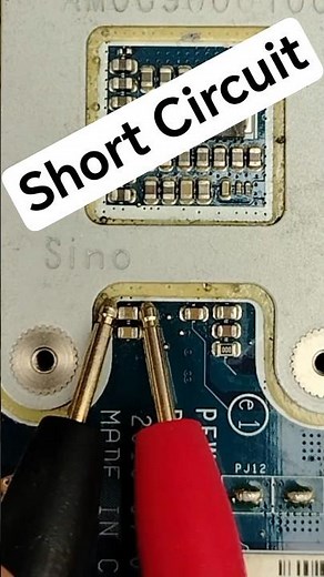 Shocking Short Circuit Test on Ceramic Capacitor 🔥 #smartphone #repair #electronicparts #electronics