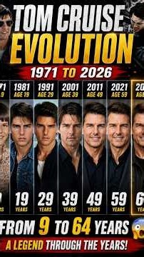 Tom Cruise Evolution (1971–2026) 😱 | Age 9 to 64 #thenvsnow