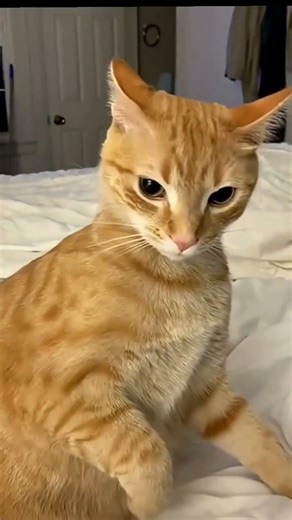 yellow cat behavior 😭 #animals #cats