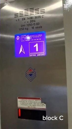 BLOCK E výtah-El liftcomp 1250 kg 16 osob-petson