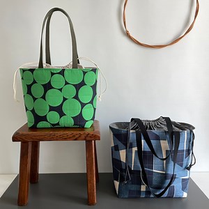 Quilted Somerset Tote Bag Sewing Pattern  Video, Two Sizes: Drawstring Shopper (PDF Download) - Etsy