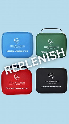 Did you purchase an emergency kit and used some of the medication in it? You can now REPLENISH the medication within your emergency kit! 🚨 | The Wellness Company