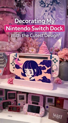 Decorating my Nintendo Switch dock with the cutest design