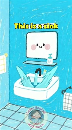 Bathroom Vocabulary for Kids | Learn English Words in the Bathroom