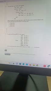 9) Given the following Verilog code segment:verilogreg clk1, ... | Filo