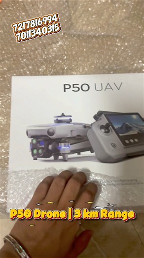 40 Min Backup & Built-In Screen! P50 GPS Drone First Look 🔋 #Shorts #drone #viral #fyp