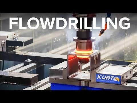 How to Flowdrill on CNC using FlexCNC Biggest Thermal Drill EVER - Live Demo