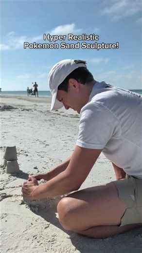 Hyper Realistic Pokemon Sand Sculpture!