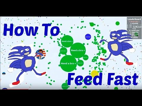How To Feed Fast In Agario! (agario tutorial)