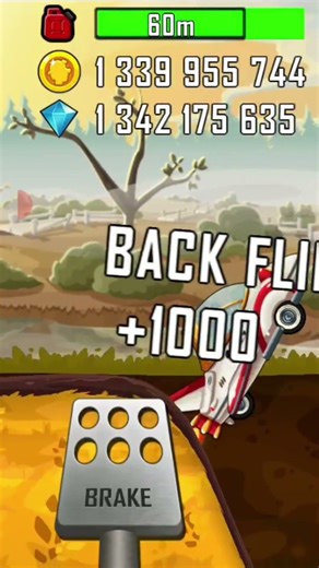 Rocket Full Speed Ride 🚀🔥? 😱#shorts #hillclimbracing #gaming #rocket #challenge #crazyhillclimber07