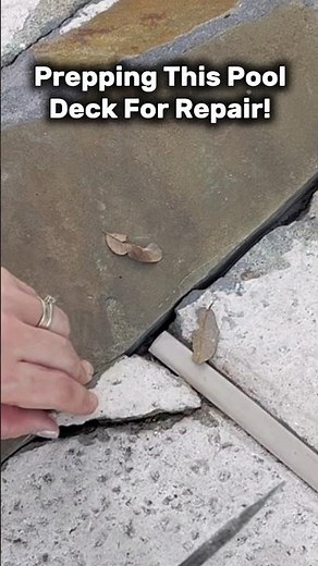 Prepping To Fill The Gaps And Cracks In My Pool Decking With Sika Self-Leveling Sealant