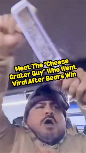 We talked to the “Cheese Grater Guy!” 🐻🧀 Brandon Martinez is a blue-collar worker and born-and-bred Chicagoan from the Southwest Side. Now, he’s one of the world’s most recognizable Chicago Bears fans after he was shown on national television shredding cheese with a handheld grater during Saturday’s playoff game against the Green Bay Packers. “The Bears finally score a touchdown, and I just started ripping it. So everyone’s going nuts,” Martinez said. “A camera crew asked me to do it again.” J