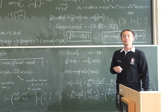 【本科生课程】化学家的NMR和MRI- Lecture 11, Time domain quantum mechanics, part 1