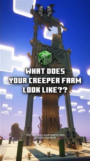 What dose your #creeper_farm look like? #MINECRAFT
