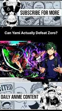 Can Yami Actually Defeat Zoro? ⚔️ #OnePiece #BlackClover #AnimeShorts
