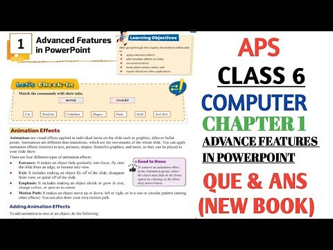 army public school class 6 Computer Live Wire Chapter 1 ADVANCE FEATURES IN POWERPOINT‪@nksclasses‬