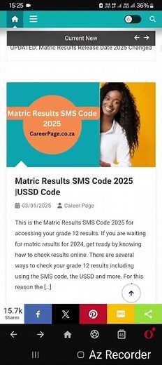 Matric Results SMS Code 2025