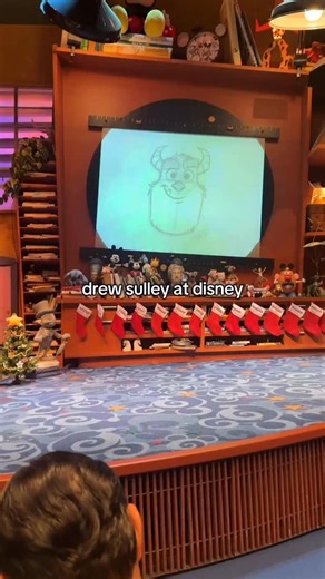 Leslie on Instagram: "Sulley drawing at Animation Academy #disneyland #disneyfyp #drawing #sketching #animation"