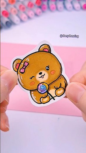 Create Cute Stickers #shorts #art #sticker #kawaii #coloring
